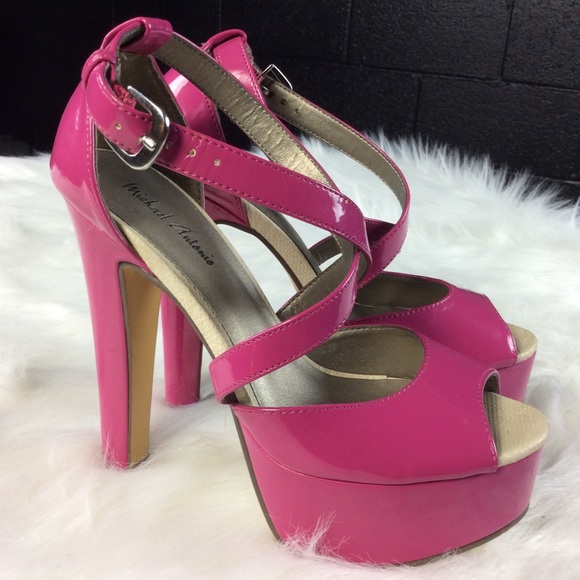 Michael Antonio Shoes - Cute Pink Michael Antonio Platform Heels
